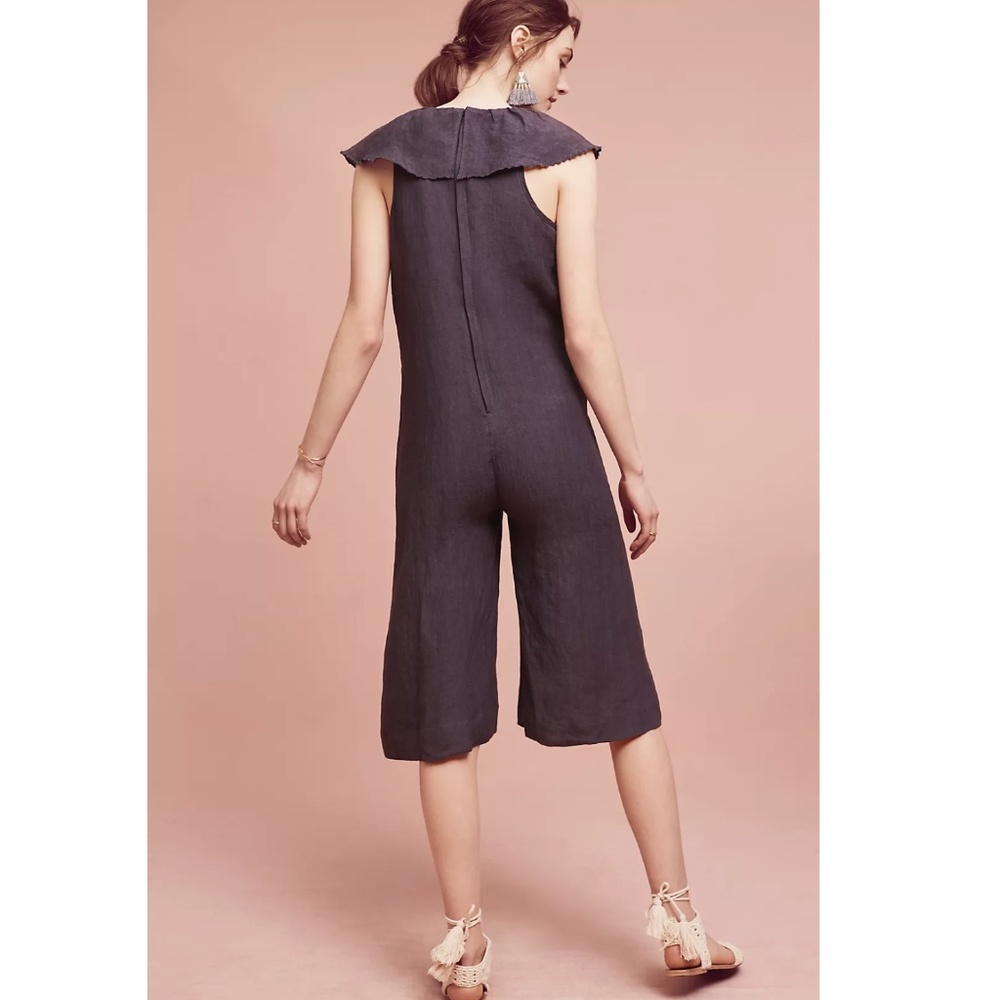 Anthropologie | Cascada Linen-Blend Jumpsuit by Maria Stanley NWOT | Size S - Picture 3 of 7